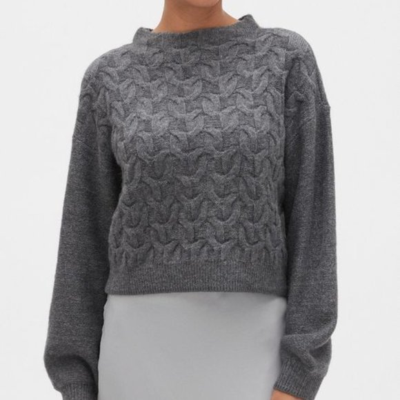 Banana Republic Sweaters - NWT Banana Republic Cable-Knit Mock-Neck Sweater L